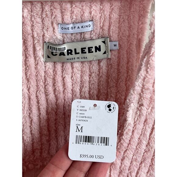 CARLEEN One of a Kind Sleeveless Sleeveless Sweater Mini Dress Pink Womens M NWT - Picture 4 of 10